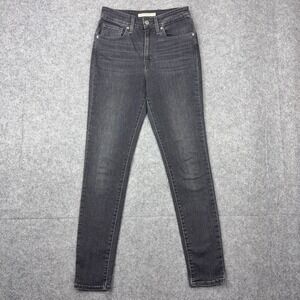Levi's‎ Jeans Womens 27x29 Black 721 High Rise Skinny Stretch Casual Denim Pants